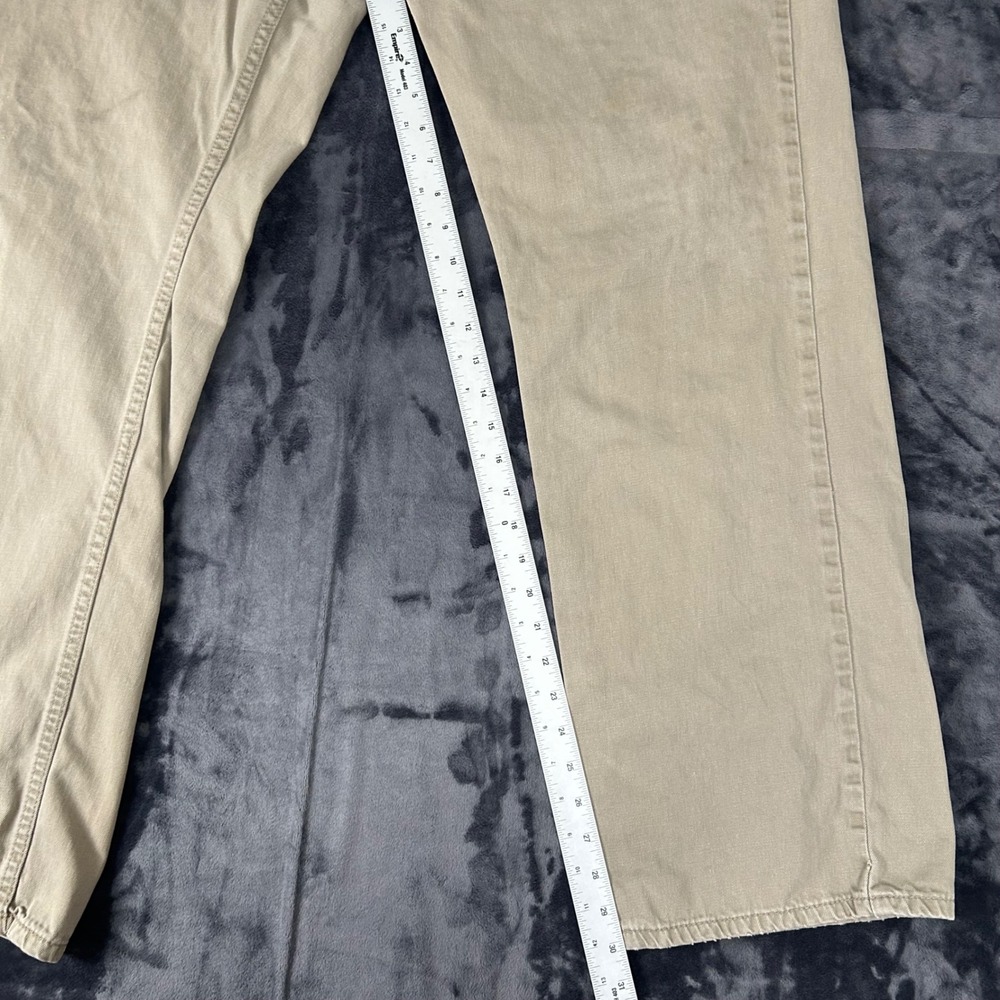 Levi 559 Relaxed Straight Jeans Mens 42x30 Tan Khaki Denim Pants - Picture 5 of 11
